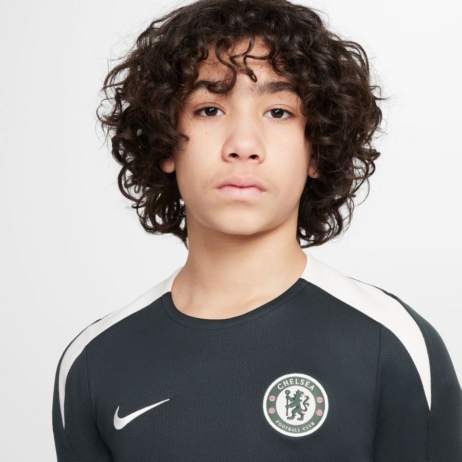 Chelsea Training T-Shirt Dri-FIT Strike - Outdoor Green/Outdoor Green/Phantom Marl Kids-SoccerKits Hub | Buy Soccer Jerseys Online